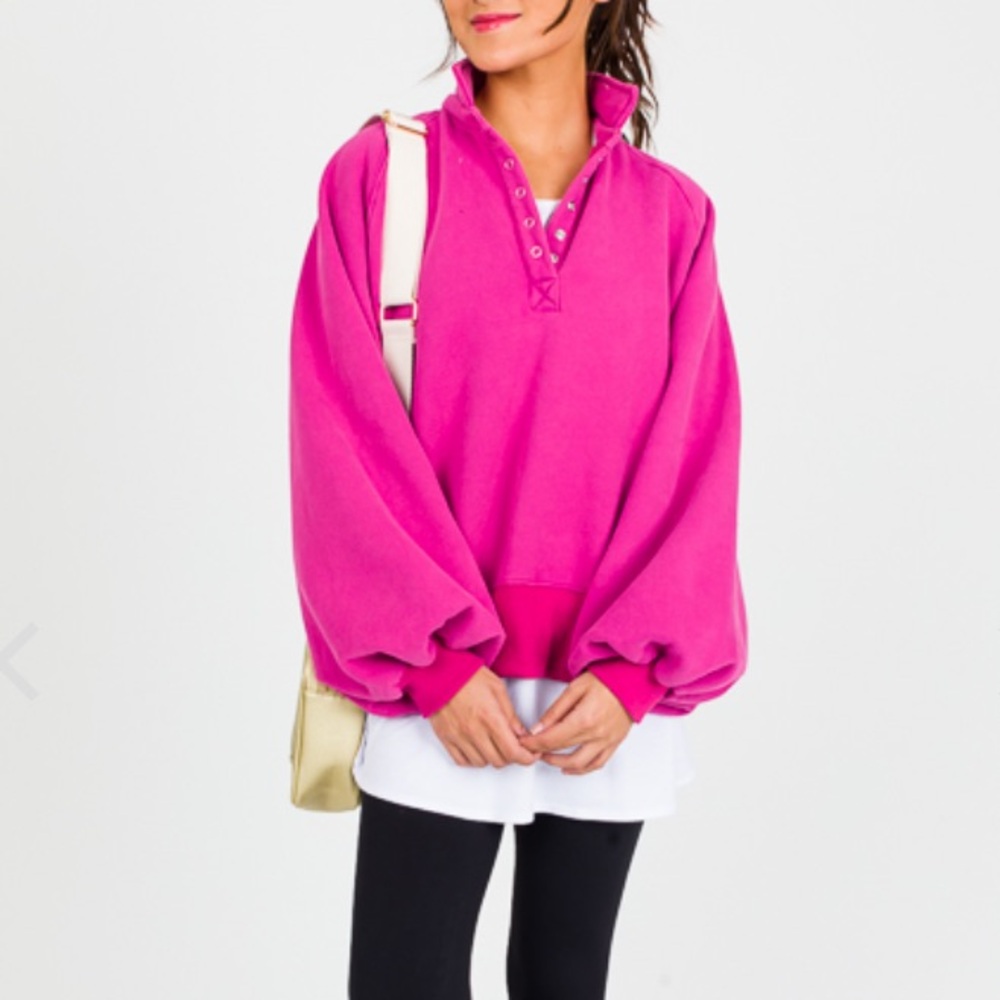 Sassy Shortcake | Brynn pullover in pink